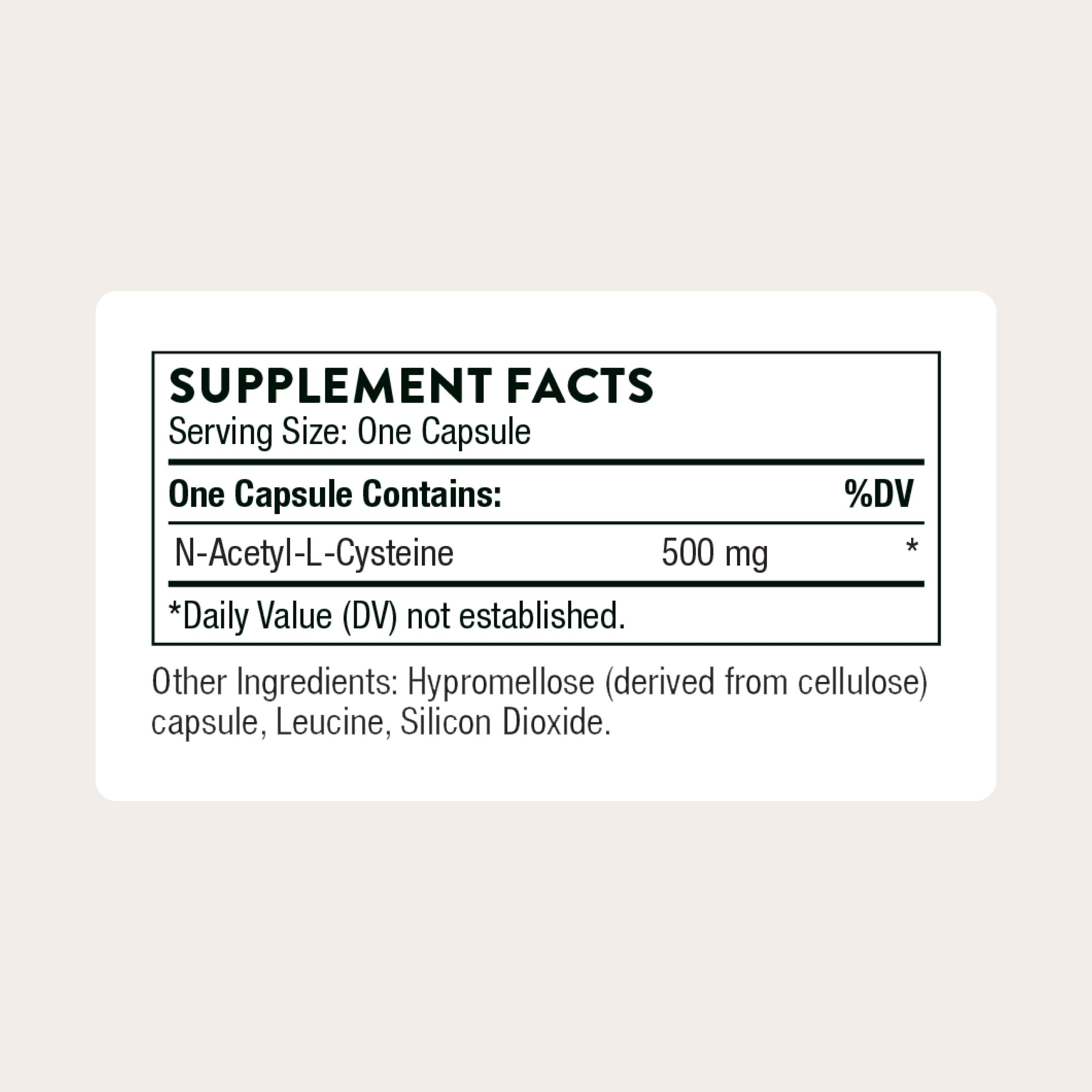 THORNE - NAC - N-Acetylcysteine - 500mg - Supports Respiratory Health & Immune Function - Promotes Liver & Kidney Detox* - Gluten, Dairy & Soy-Free - 90 Servings THORNE Au supplements