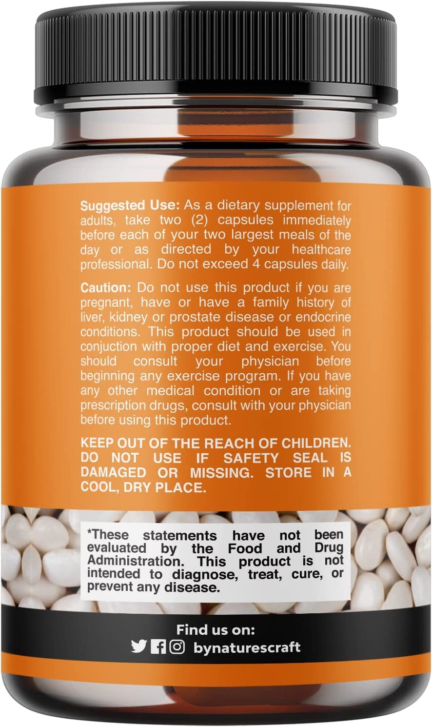 Natural White Kidney Bean Extract - White Kidney Bean Energy Booster AMPK Activator Natures Craft Au supplements