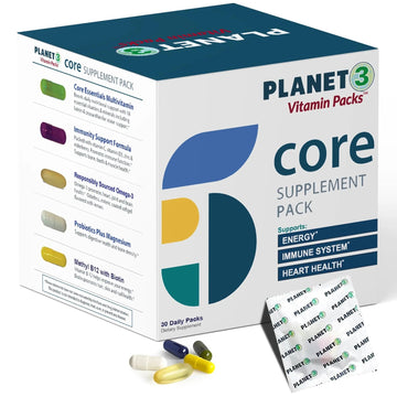 Daily Vitamin Packs for Men & Women – Immune, Energy & Heart Support with Vitamin D3, Omega-3, Probiotics, Methyl B12 & Vitamin C Planet 3 Au supplements