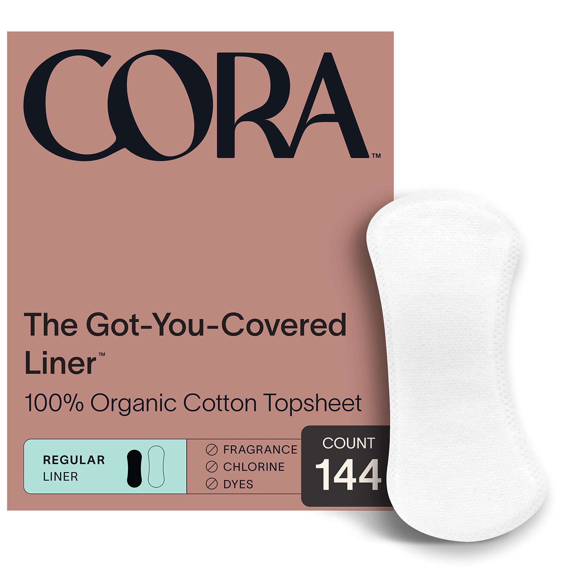 Cora Period Regular Liners | 100% Organic Cotton Topsheet | Ultra Thin, Quick Absorbency Cora Au supplements