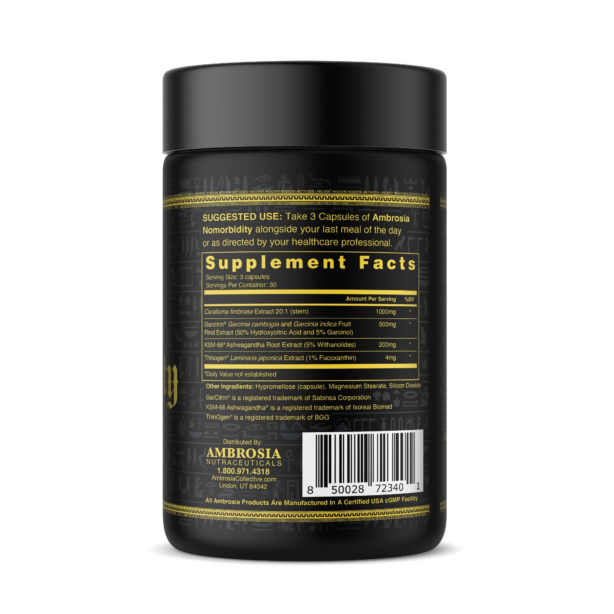 Ambrosia Nomorbidity Advanced Appetite Control & Hunger Management Formula Ambrosia Au supplements
