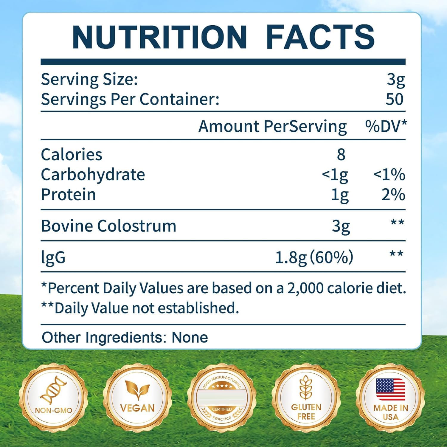 KEDISOM Grass-Fed Bovine Colostrum Supplement Powder - 60% High IgG 3000 mg for Gut Health, Immune Support - Easy to Mix Natural Liposomal Colostrum Superfood, Unflavored, 50 Servings KEDISOM Au supplements