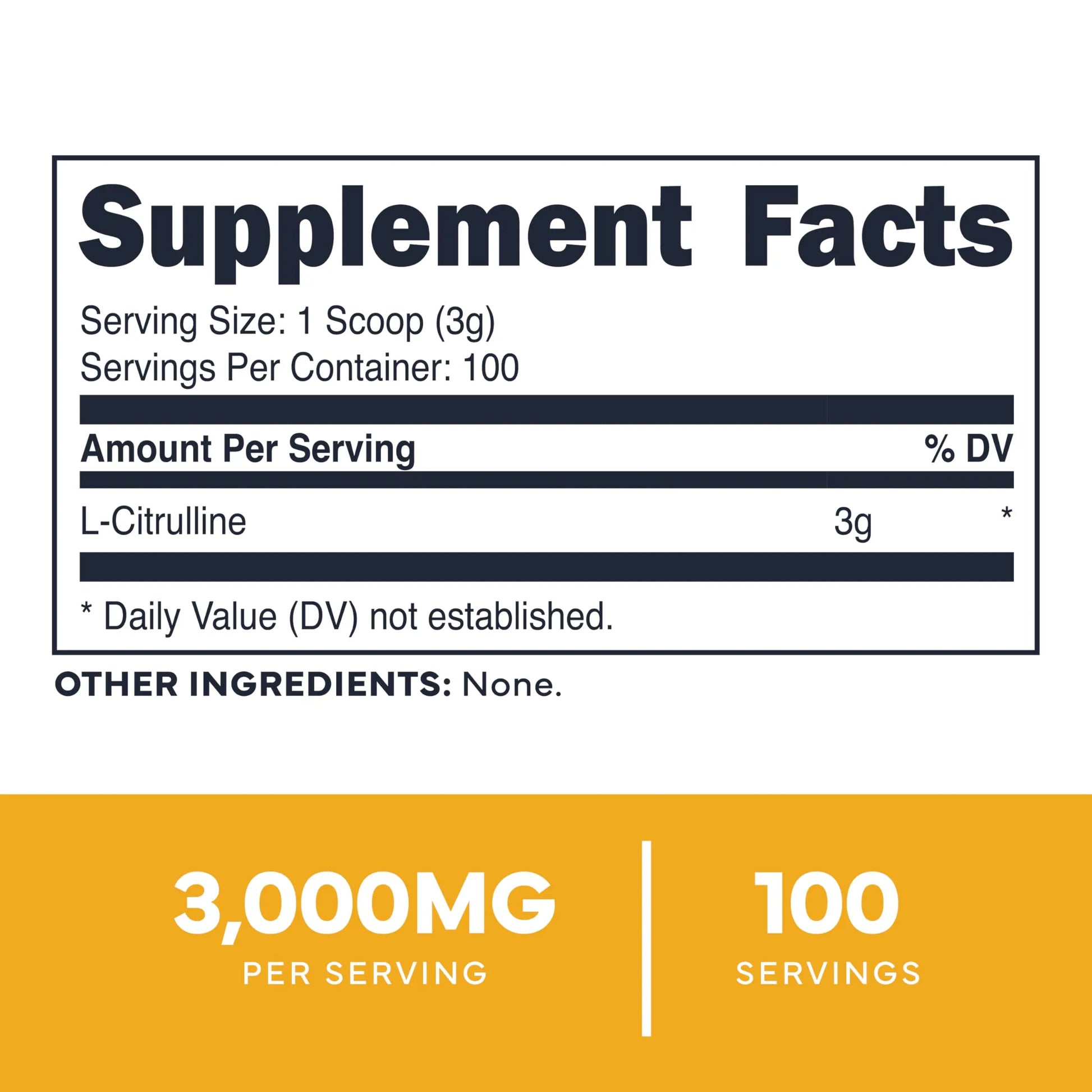 Type Zero L-Citrulline Base Powder, 3,000mg Per Serving - 100 Servings Type Zero Au supplements