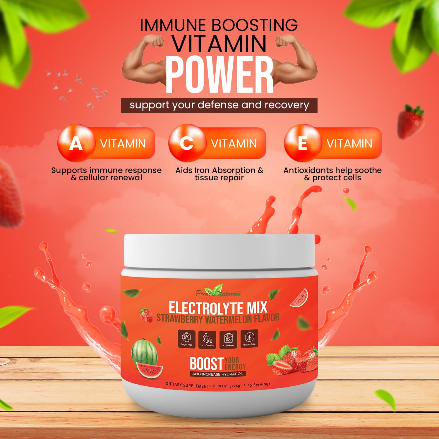 Electrolyte Powder - Refreshing Workout Recovery Electrolytes, Sugar Free, Gluten Free Pride Naturals, Inc Au supplements
