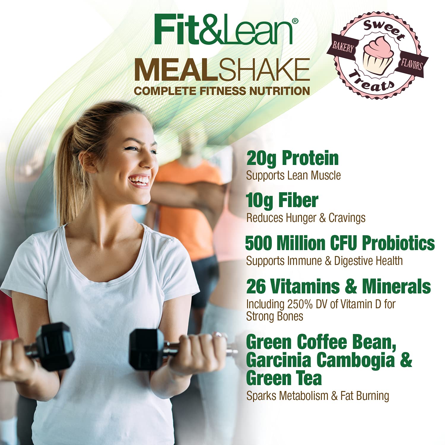 Fit & Lean Meal Shake Meal Replacement with Protein, Fiber, Probiotics and Organic Fruits Fit & Lean Au supplements