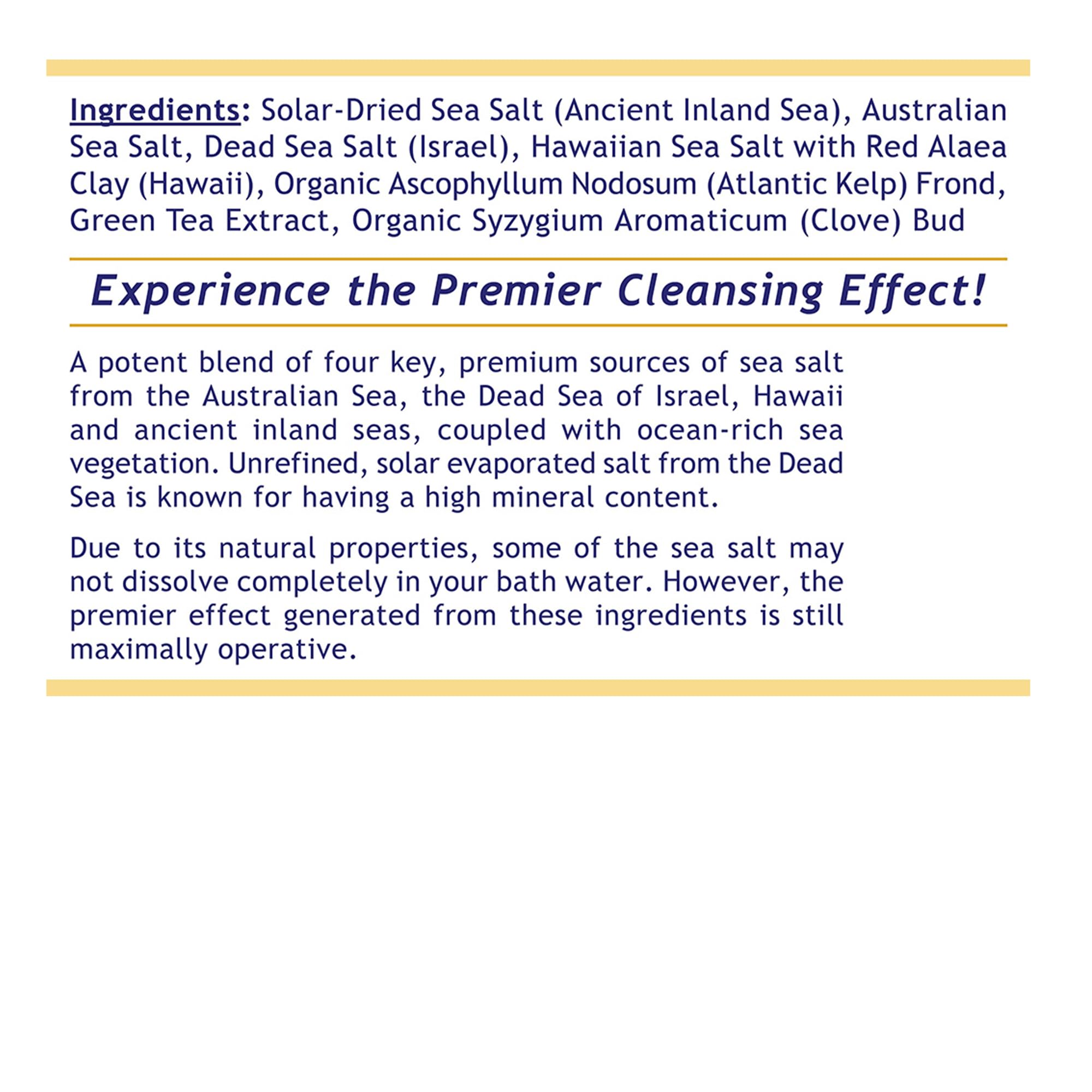 Premier Research Labs Medi-Soak - Bath Salts for Foot and Body Soak, Sea Salt Bath for Women and Men, Relaxing Mineral Bath Soak, Gentle Exfoliant, Organic, Vegan, No Added Fillers - 2 Lb Premier Research Labs Au supplements