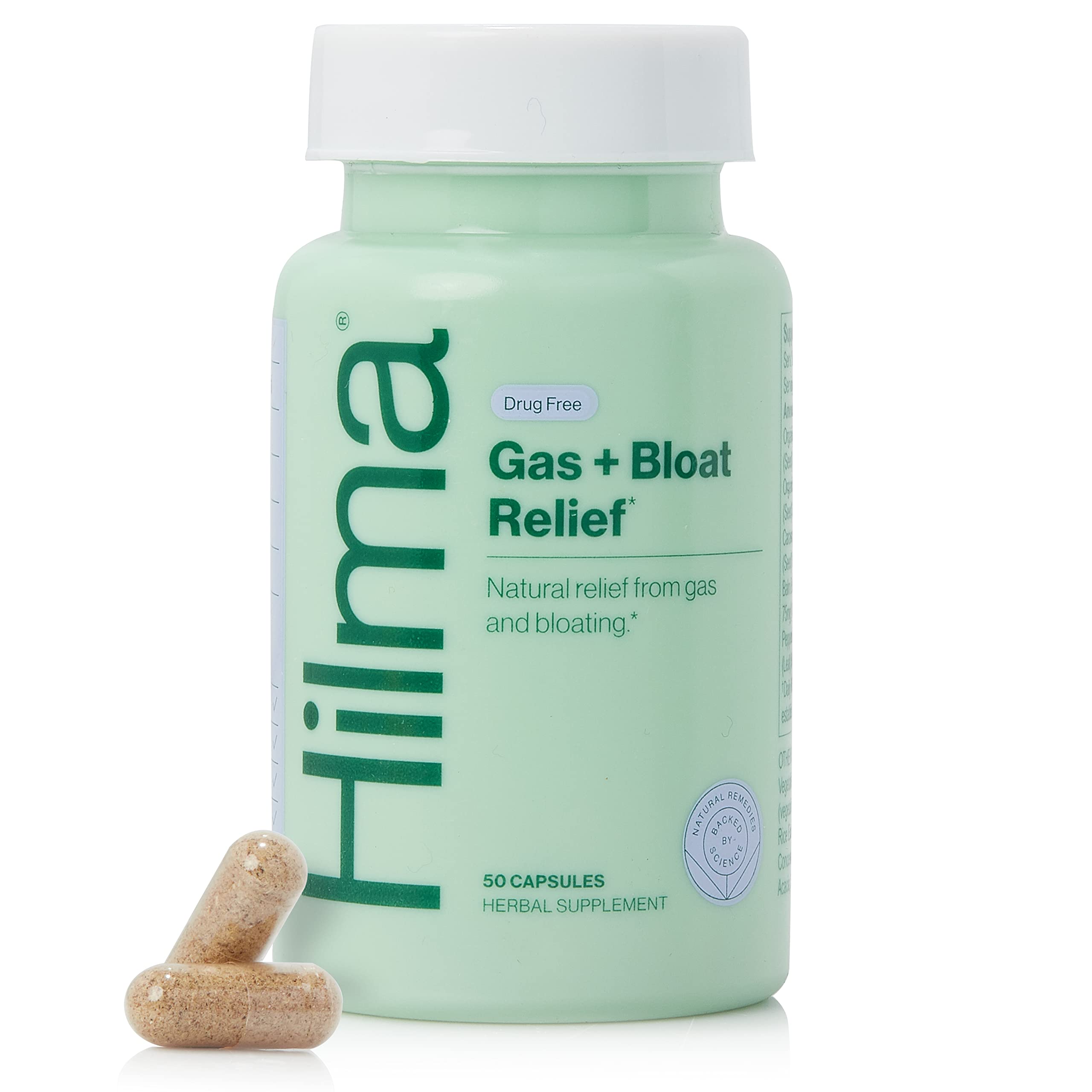 Hilma Natural Gas & Bloating Relief - with Lemon Balm, Fennel & Peppermint Leaf - Doctor Hilma Au supplements