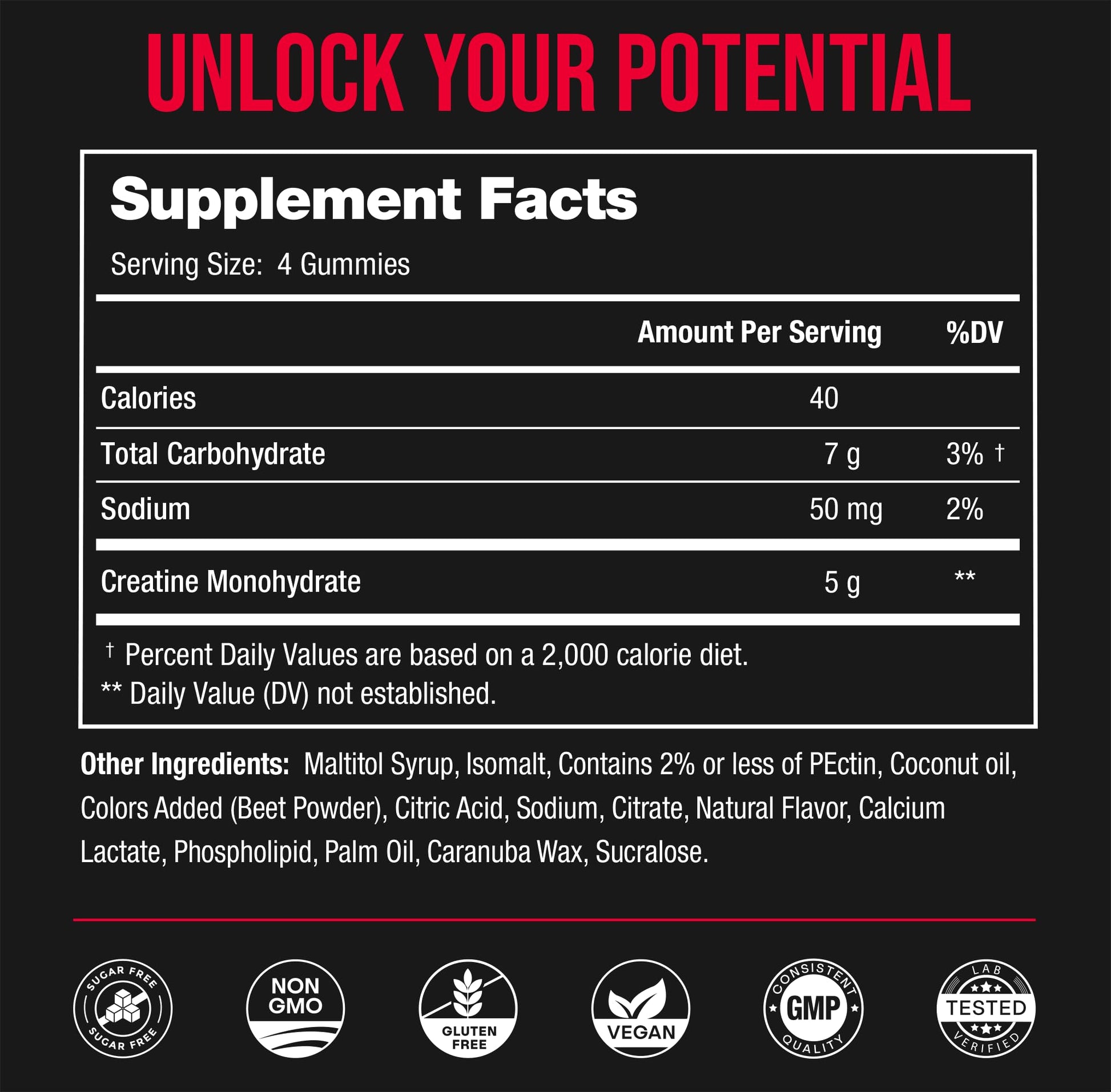 NutraChamps 120 Creatine Gummies for Men & Women - 5g Sugar Free Chewable Creatine Monohydrate Gummies - Supports Protein Synthesis, Muscle Recovery & Workout Performance NutraChamps Au supplements