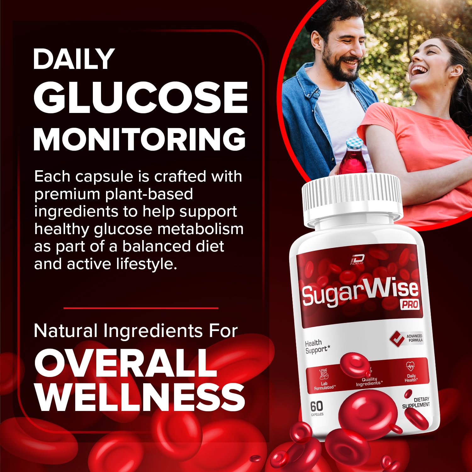 SugarWise Capsules – SugarWise Pro Natural Blend Daily Health Vitamins Supplement (5 Pack - 300 Capsules) Indelo Au supplements