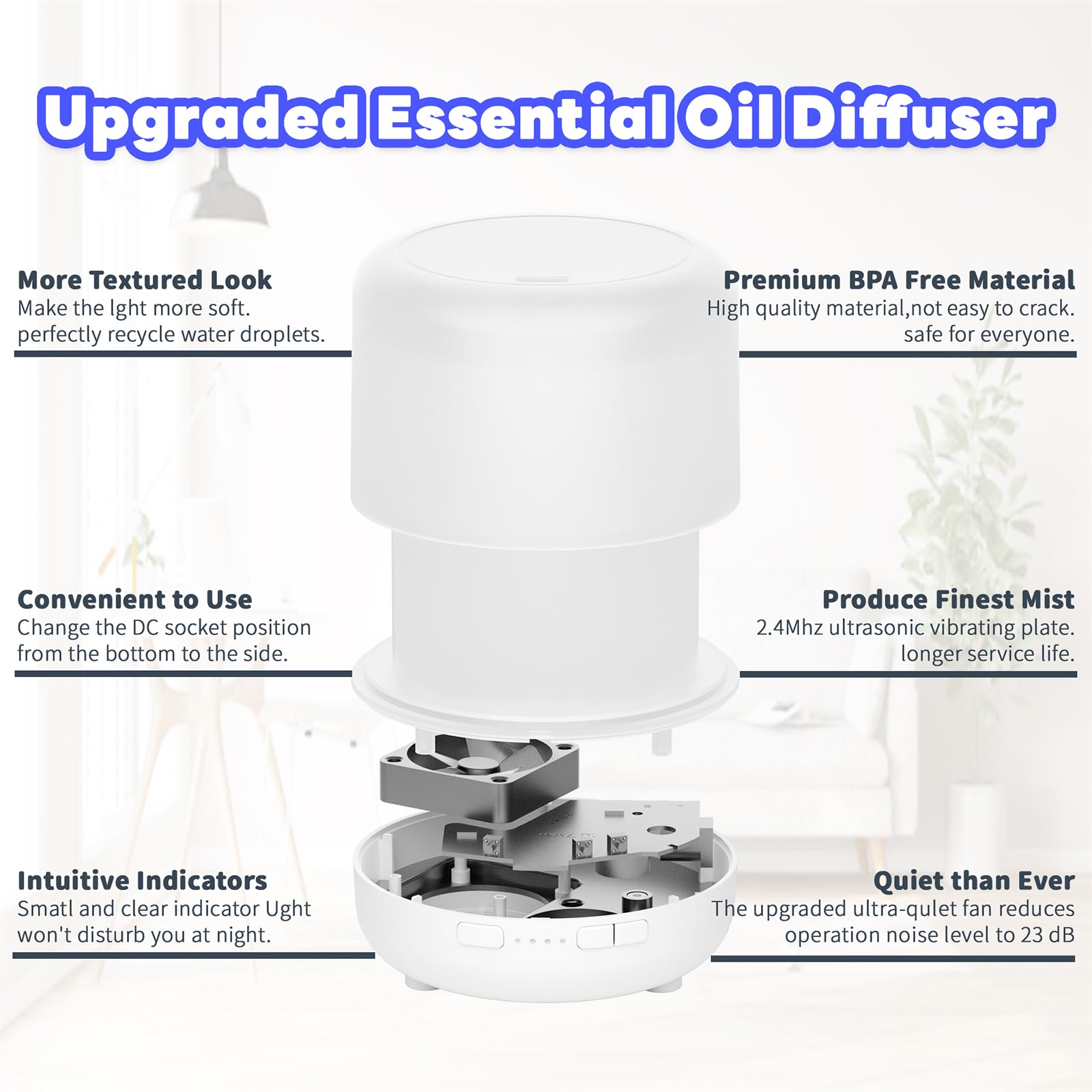 Otheya Scent Essential Oil Diffuser 2 Pack 200 ML Ultrasonic Cool Mist Humidifiers and Aroma Diffuser Otheya Au supplements