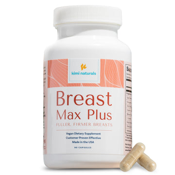 KIMI Naturals Breast Max Plus - Breast Enhancement Pills | Breast Enlargement Supplements with Fenugreek, Breast Growth, Supports Breast Firmness | 90 Capsules KIMI Au supplements