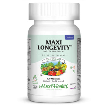Mens Multivitamin 50 Plus – Daily Multivitamin for Men Over 50 with Vitamin B12, A, D, C, Zinc, Magnesium & More – Energy, Immune & Heart Support Mens Multi Vitamins - Non-GMO – 120 Capsules Maxi Health Au supplements