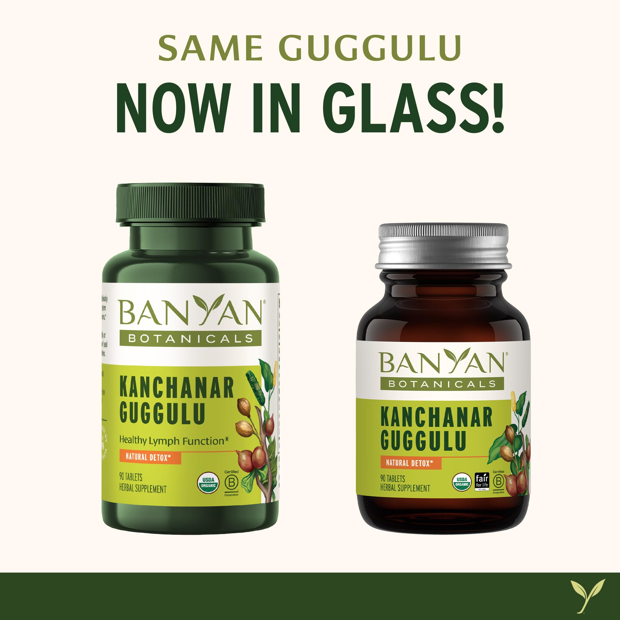 Banyan Botanicals Kanchanar Guggulu Tablets – Organic Lymph Supplement with Guggulu Resin – Promotes the Healthy Elimination of Natural Toxins* – 90 Tablets – Non-GMO Sustainably Sourced Vegan Banyan Botanicals Au supplements