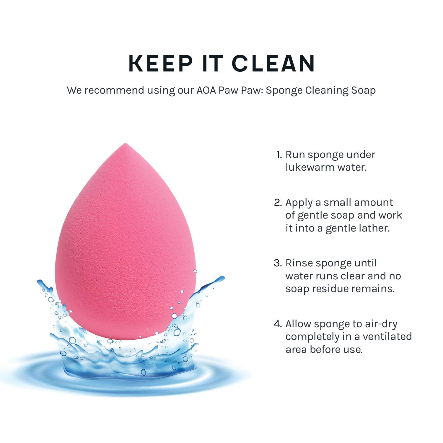 AOA Studio Collection makeup Sponge Set Latex Free and High-definition Set of 6 makeup Wonder blender For Powder Cream and Liquid, Super Soft Wonder Beauty Cosmetic AOA STUDIO Au supplements