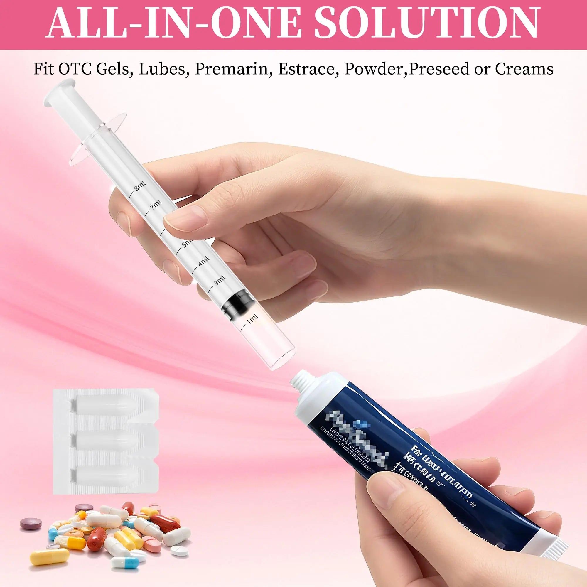 Disposable Vaginal Suppository Applicator for Women – 8ml Lube Injector Syringes with Smooth Tip, Fits Most Creams Gels Pills Tablet Suppositories, Sterilized Individually Wrapped, Pack of 20 BeHerk Au supplements