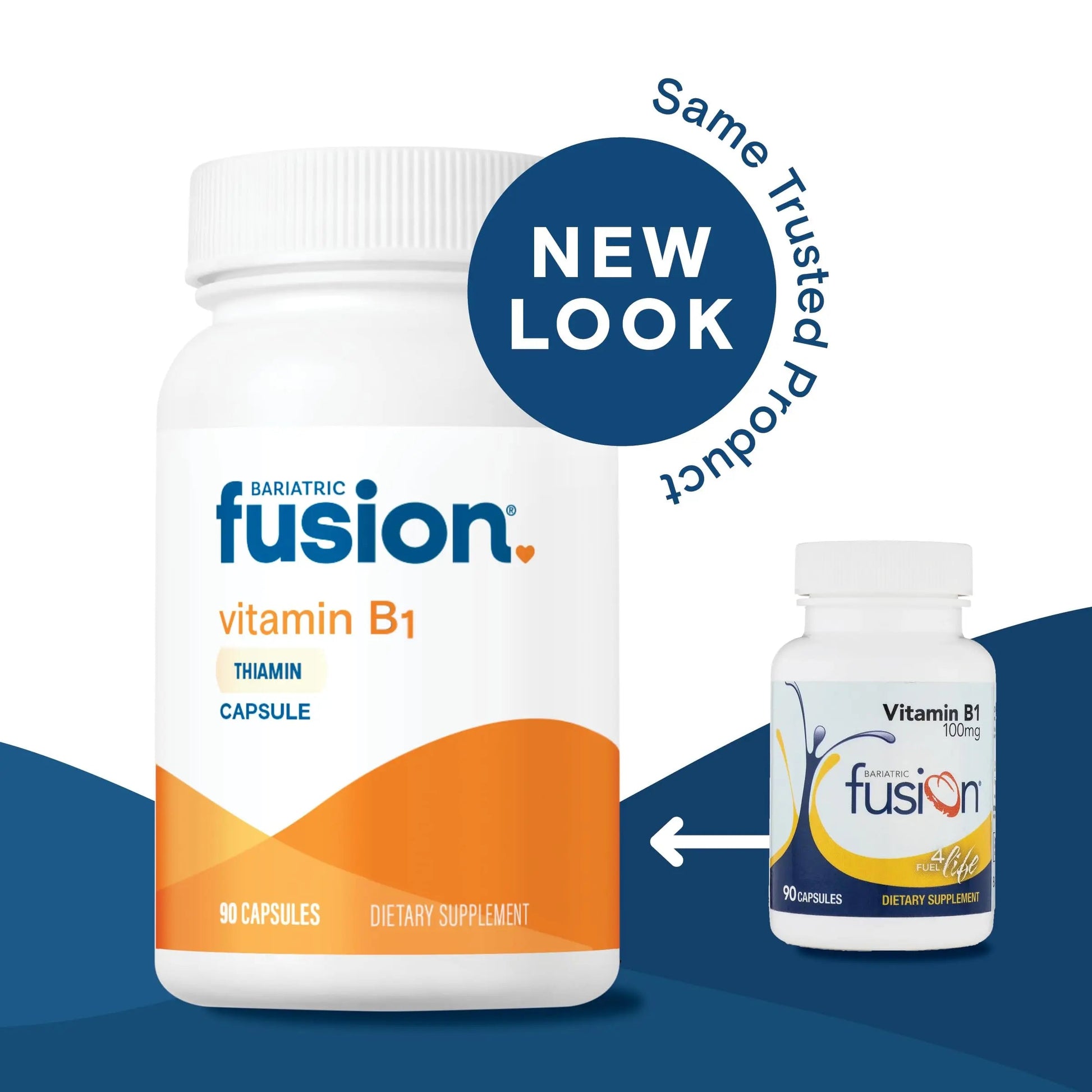 Bariatric Fusion Vitamin B1(Thiamine) for Bariatric Surgery Patients Including Gastric Bypass & Sleeve Gastrectomy, Easy to Swallow Capsule, 90 Count Bariatric Fusion Au supplements