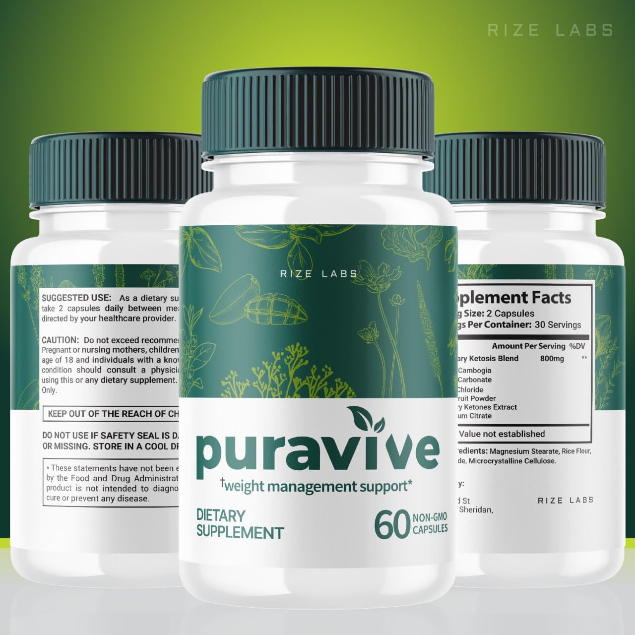 (5 Pack) Puravive Weight Health Pills, Puravive Exotic Rice Capsules Reviews, Purevive Weight rize labs Au supplements