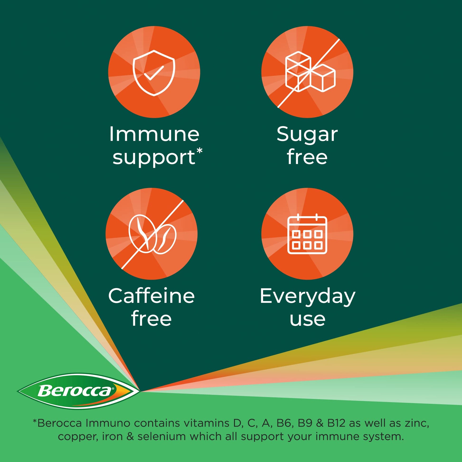 Berocca Immuno Effervescent Tablets, 11 Vitamins and Minerals, Including Vitamins D, C Berocca Au supplements