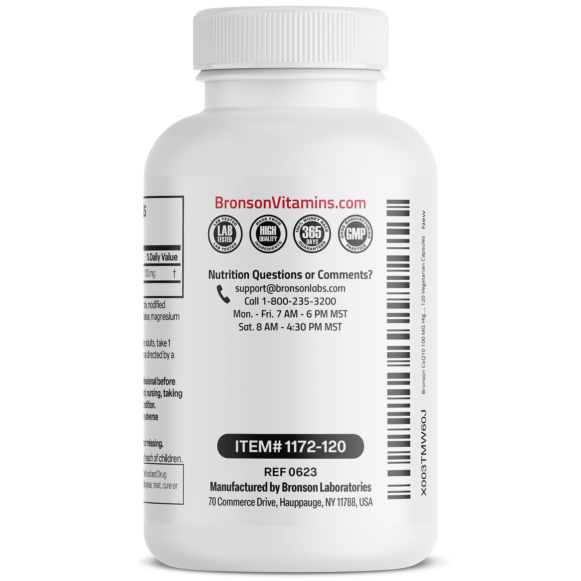 Bronson CoQ10 100 MG High Potency Cellular Energy Production, 120 Vegetarian Capsules Bronson Au supplements