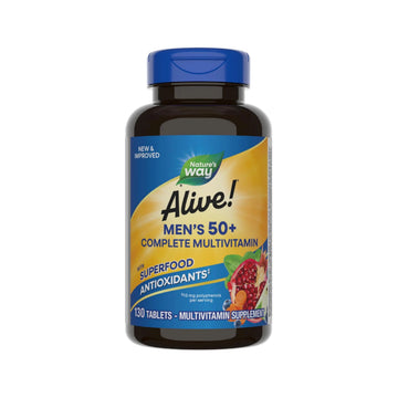 Nature’s Way Alive! Men’s 50+ Complete Multivitamin, Supports Multiple Body Systems*, Supports Cellular Energy Nature's Way Au supplements