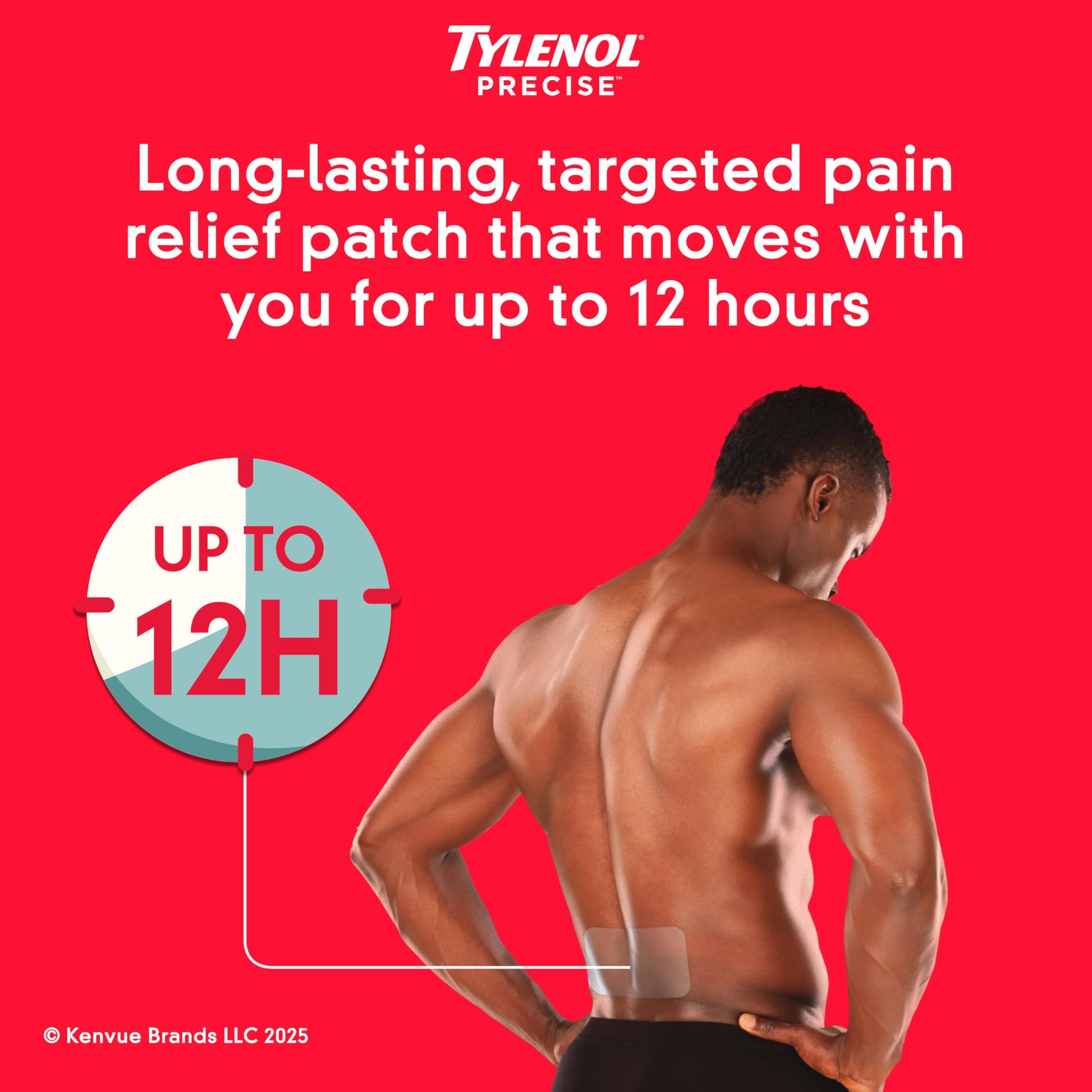Tylenol Precise Pain Relieving Patches, Large Topical Analgesic Patches + Maximum OTC Strength Lidocaine Penetrates, Targeted Relief Ideal for Shoulder, Back & Knee Pain, Unscented, 4 ct Tylenol Au supplements