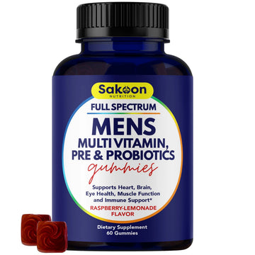 Sakoon nutrition Men's Multivitamin Gummies with Probiotics and Prebiotics, Adult Multivitamin A, C, D, E, B & More Sakoon nutrition Au supplements