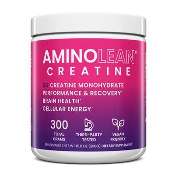 AminoLean Creatine for Women and Men, Pure Micronized Creatine Monohydrate Powder Supplement for Muscle Toning, Mood Support, Energy Boost, and Brain Health, 300g RSP NUTRITION Au supplements