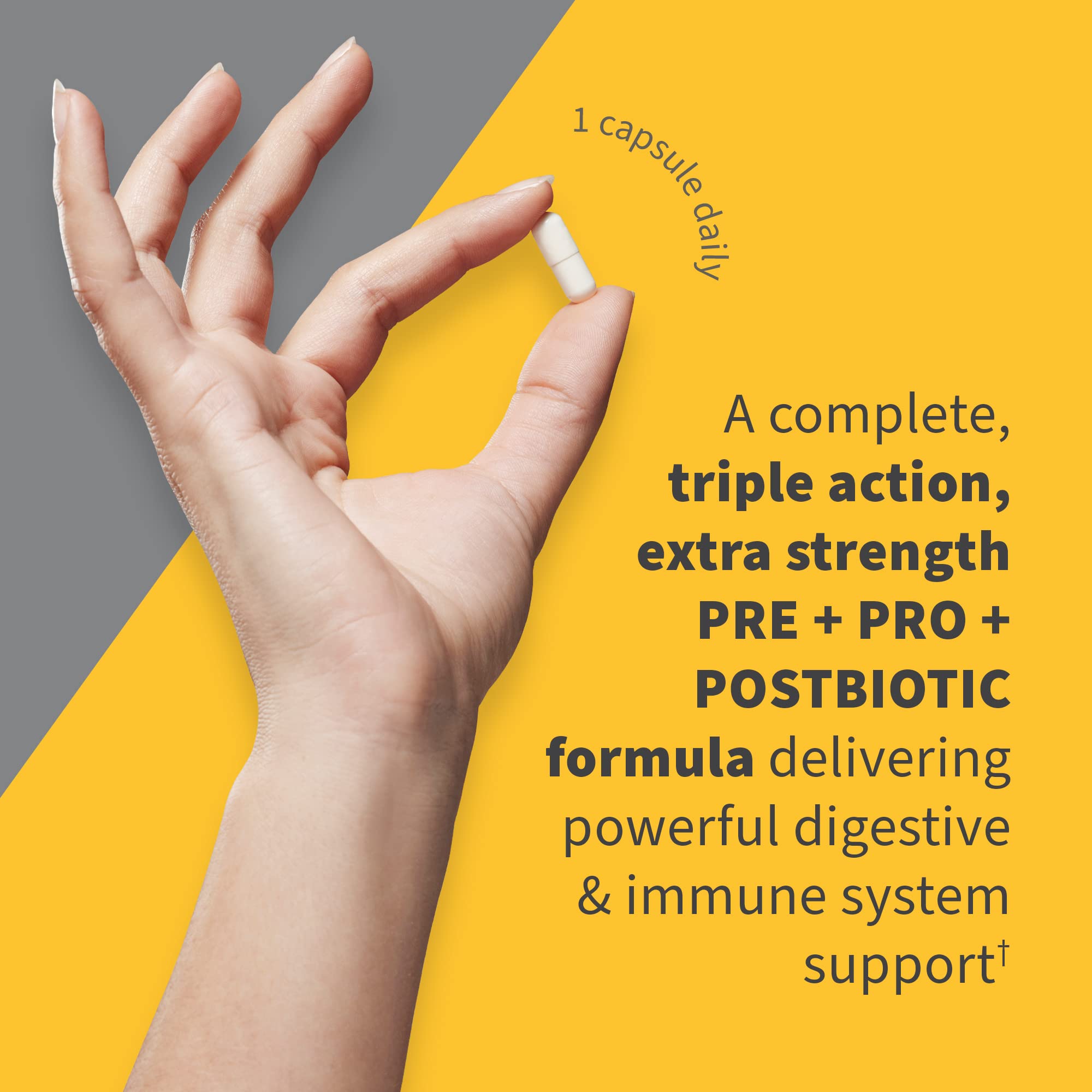 Garden of Life Dr Formulated Probiotics 100 Billion CFU Pre + Pro + Postbiotics - Extra Strength Digestive & Immune Support for Men and Women, Potato, Acacia, Postbiotic Metabolites, 30 Capsules Garden of Life Au supplements