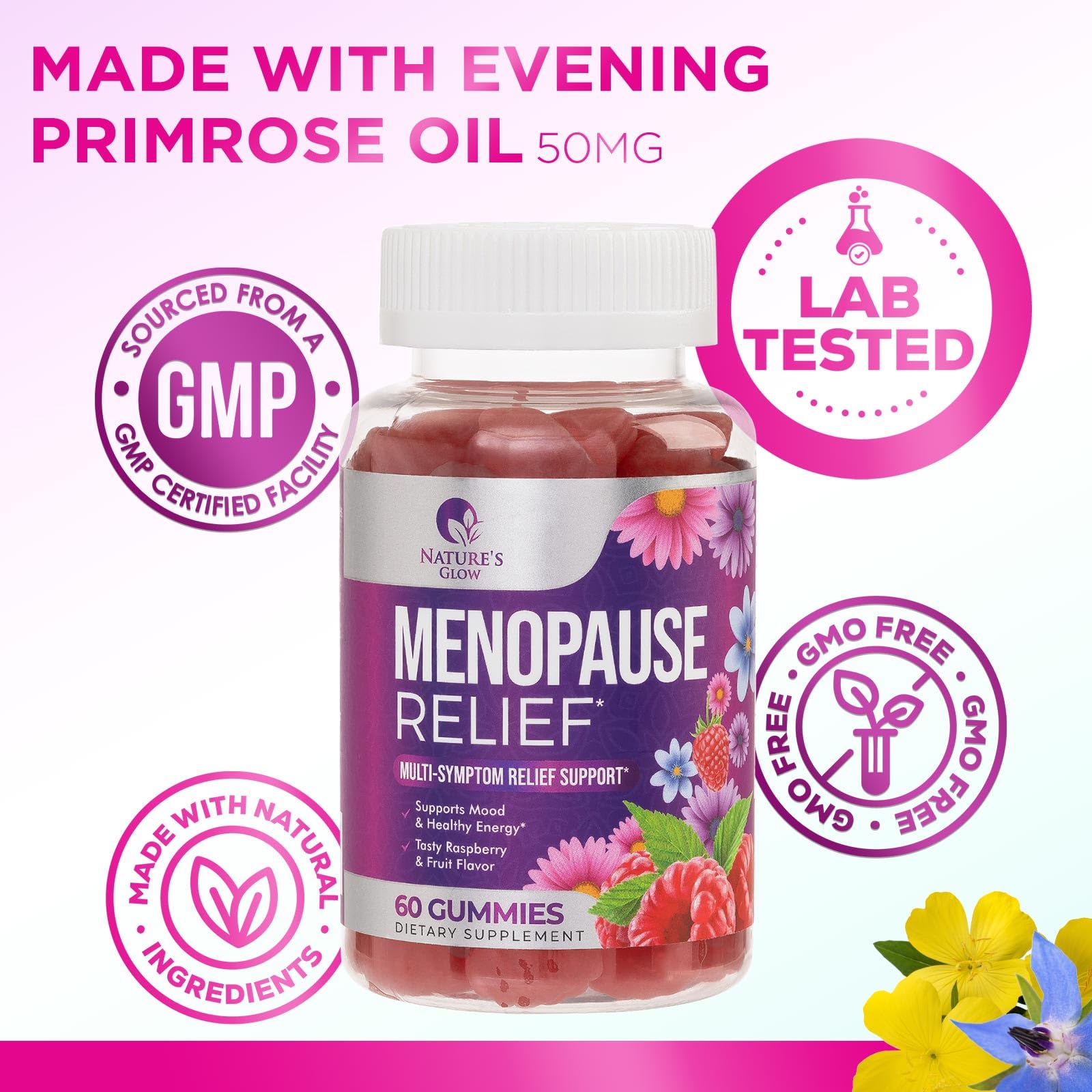 Nature's Glow Menopause Relief Vitamin Gummy for Women - Effective Menopause Nature's Glow Au supplements