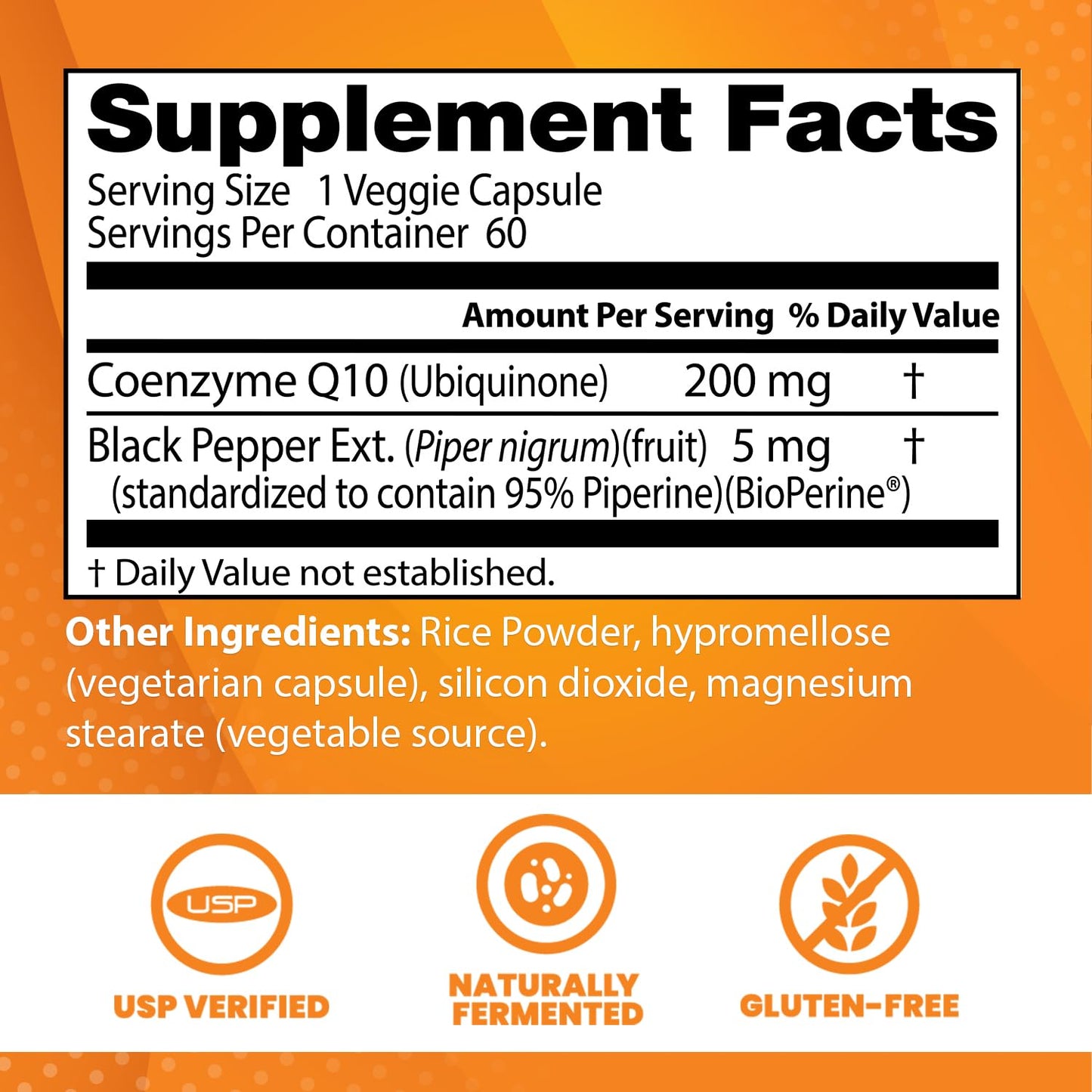 Doctor's Best High Absorption CoQ10 with BioPerine Gluten Free Naturally Fermented Doctor's BESTUS supplements