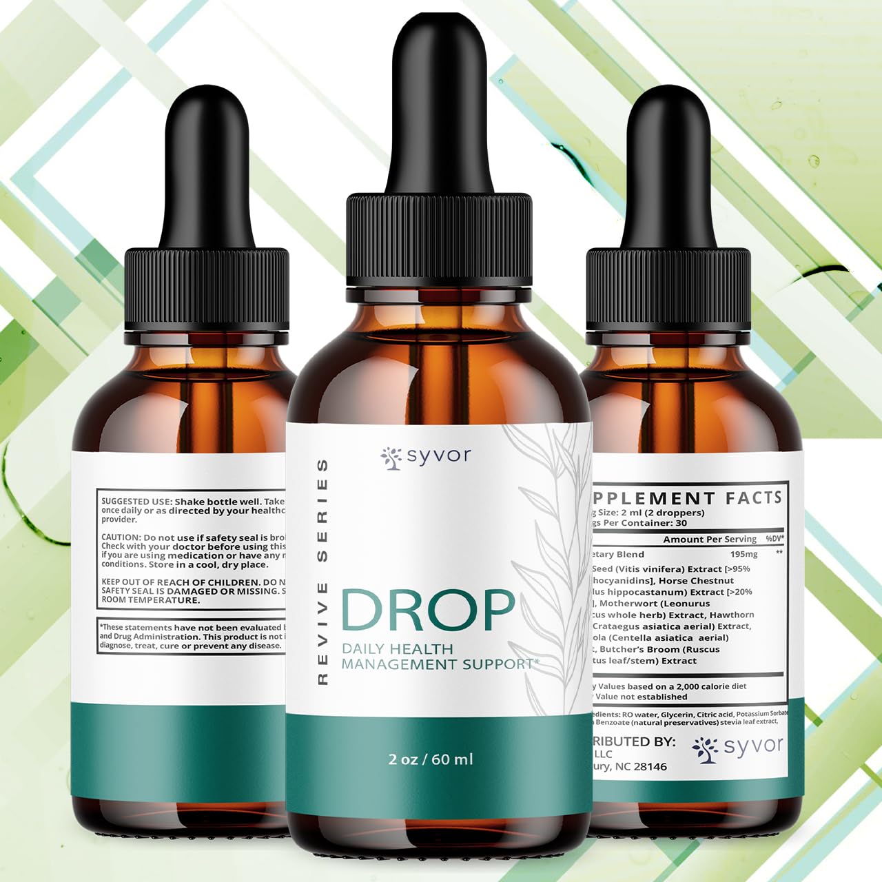 (3 Pack) Drop The Pounds Drops, Official Drop The Pounds Liquid Drops with All Natural Ingredients, Advanced Health Optimizer & Wellness Support with Premium Vitamins for Women & Men (90 Servings) Syvor Au supplements