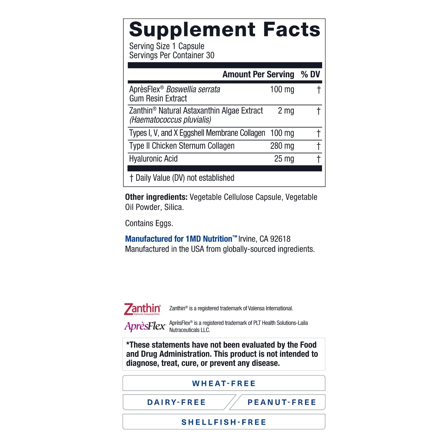 1MD Nutrition MoveMD - Joint Health Supplement - Doctor Formulated | with Collagen, Astaxanthin, and More | 30 Capsules (3-Pack) 1MD Nutrition Au supplements