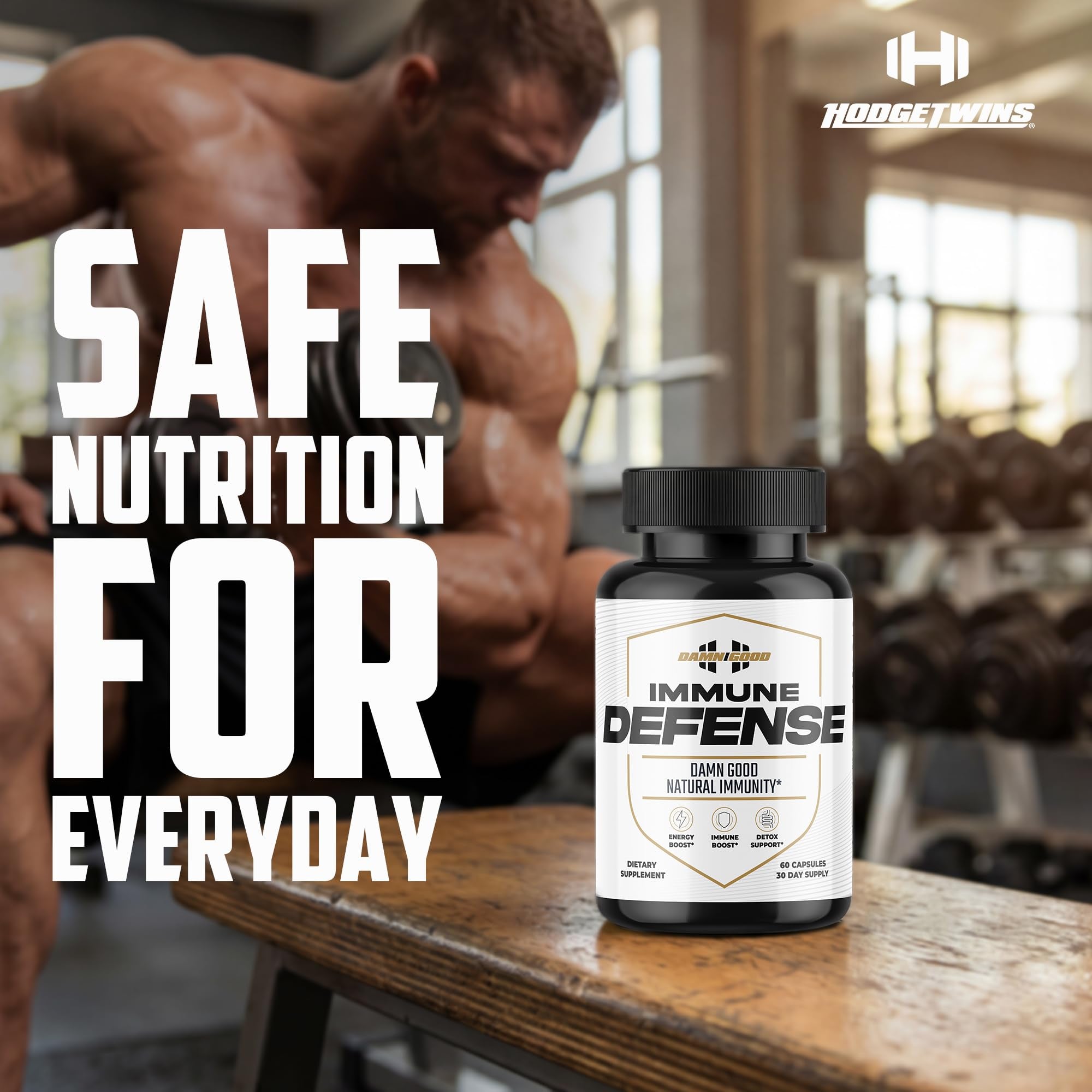 DAMN GOOD The Hodge Twins Immune Defense Supplement (60 Capsules) – Sea Moss Blend Capsules for Everyday Balance, Digestive Support, and Whole-Body Wellness with Vitamins, Minerals, and Botanicals DAMN GOOD Au supplements