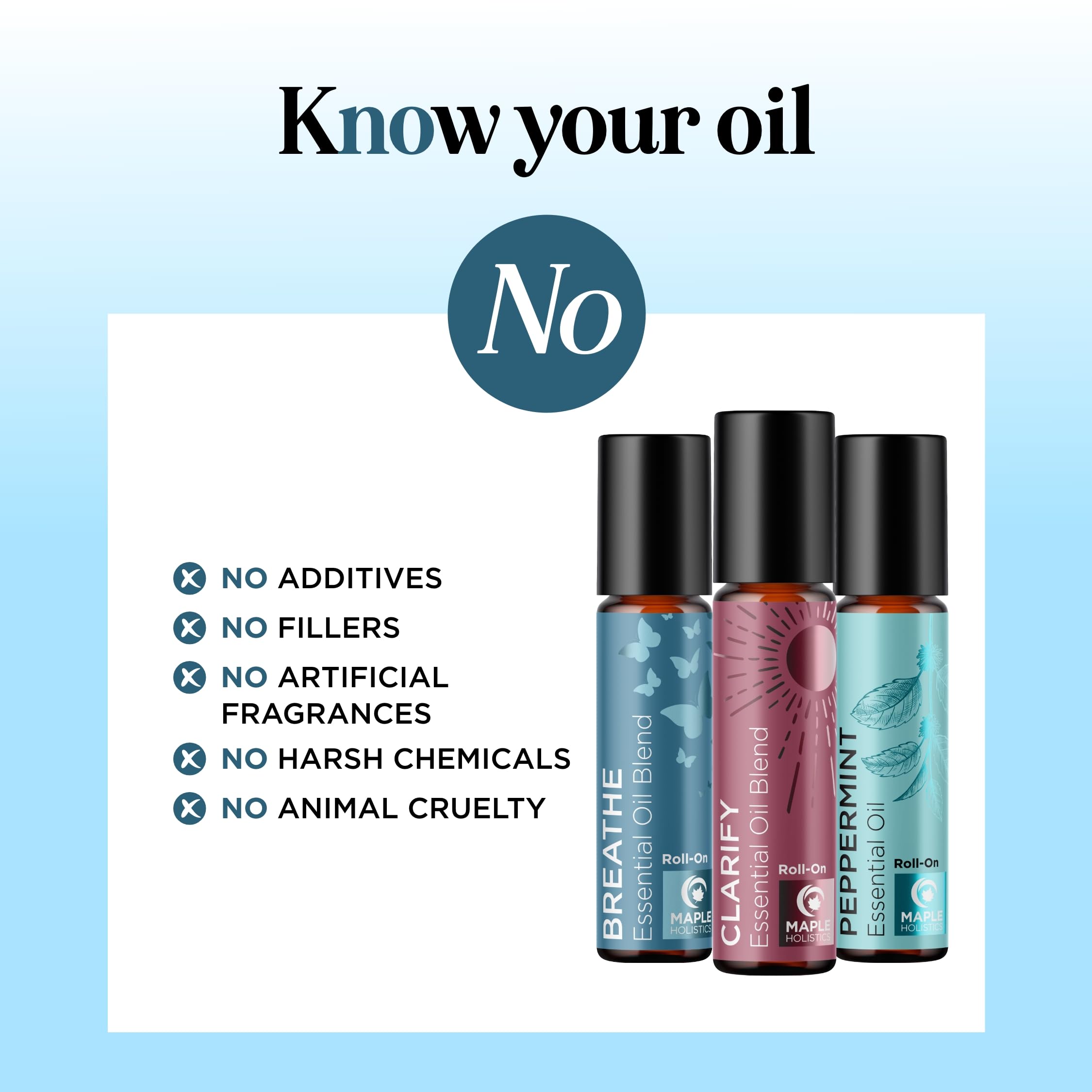 Headache Roll on Essential Oils - Aromatherapy Essential Oils Sets Variety Pack with Peppermint Clarify Maple Holistics Au supplements
