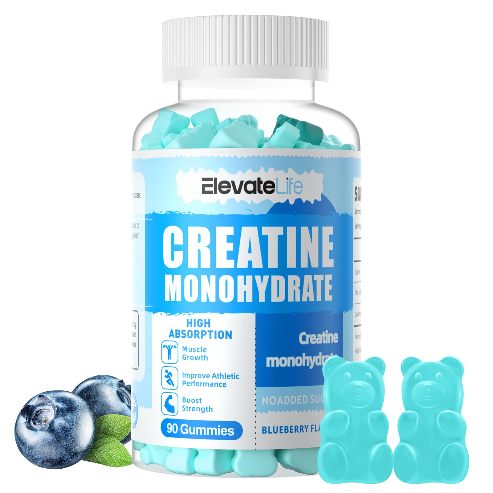 ElevateLife Creatine Monohydrate Gummies 5000mg for Men & Women, Chewables ElevateLife Au supplements