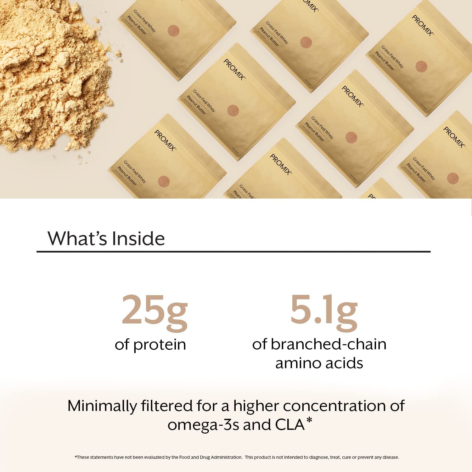 Promix Whey Protein Powder, Peanut Butter - 2.5lb Bulk - Grass-Fed & 100% All Natural ProMix Nutrition Au supplements