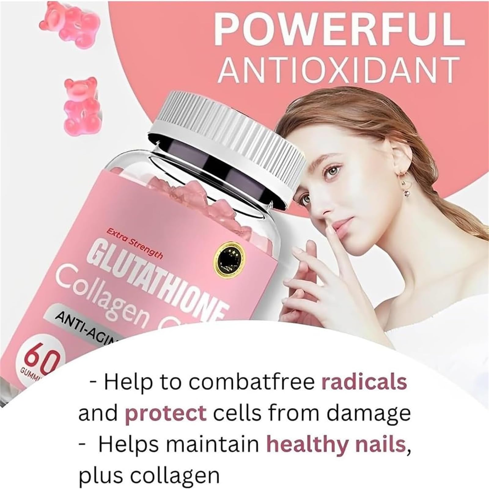 Caduola Glutathione Collagen Glow Gummies, Glutathione Collagen Glow Gummies for Dark Spot Caduola Au supplements
