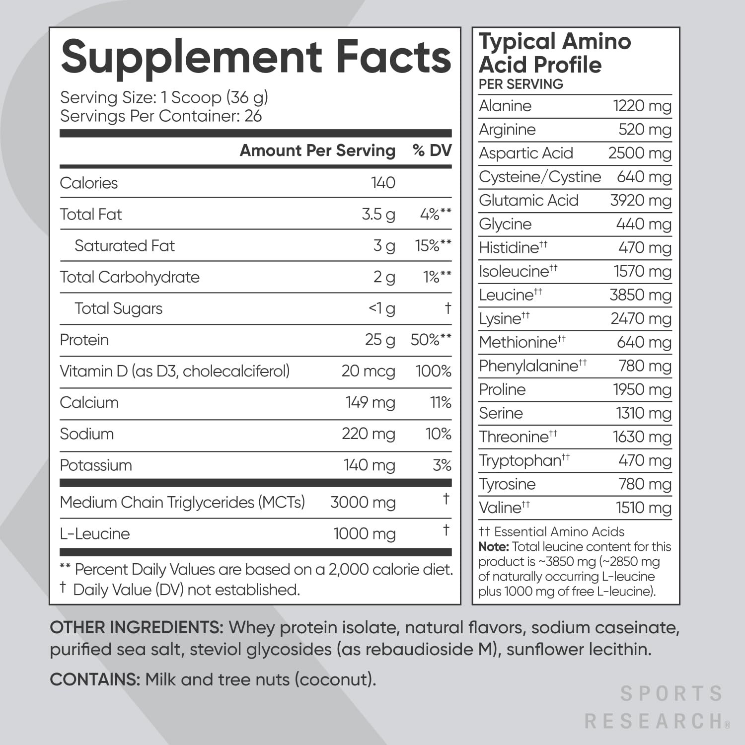 Sports Research Whey Protein Isolate - Sports Nutrition Protein Powder 25g per Serving Sports Research Au supplements