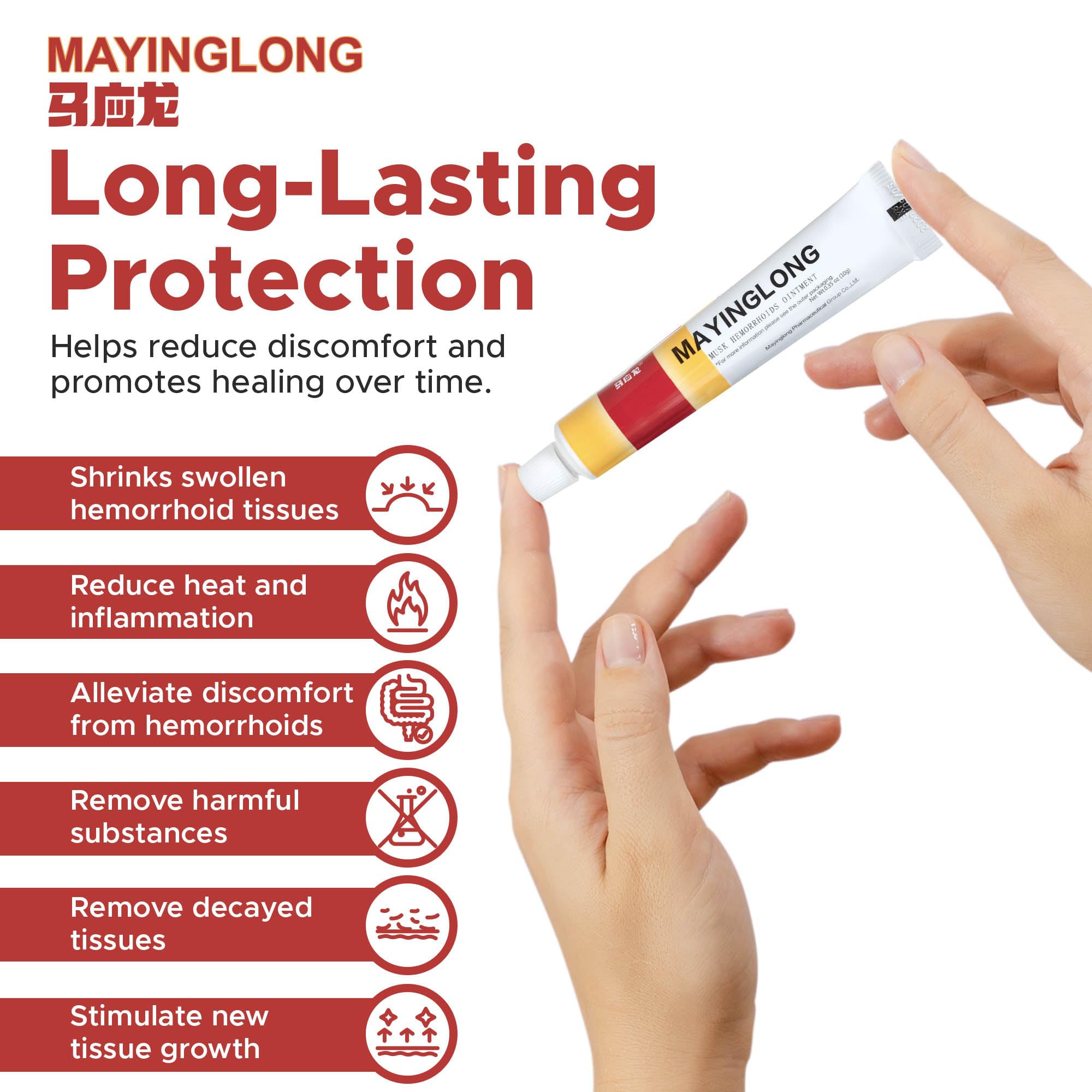 Mayinglong Musk Hemorrhoidal Ointment, Helps Relieve Itching, Burning, or Discomfort Fast (3 Pack) Mayinglong Au supplements