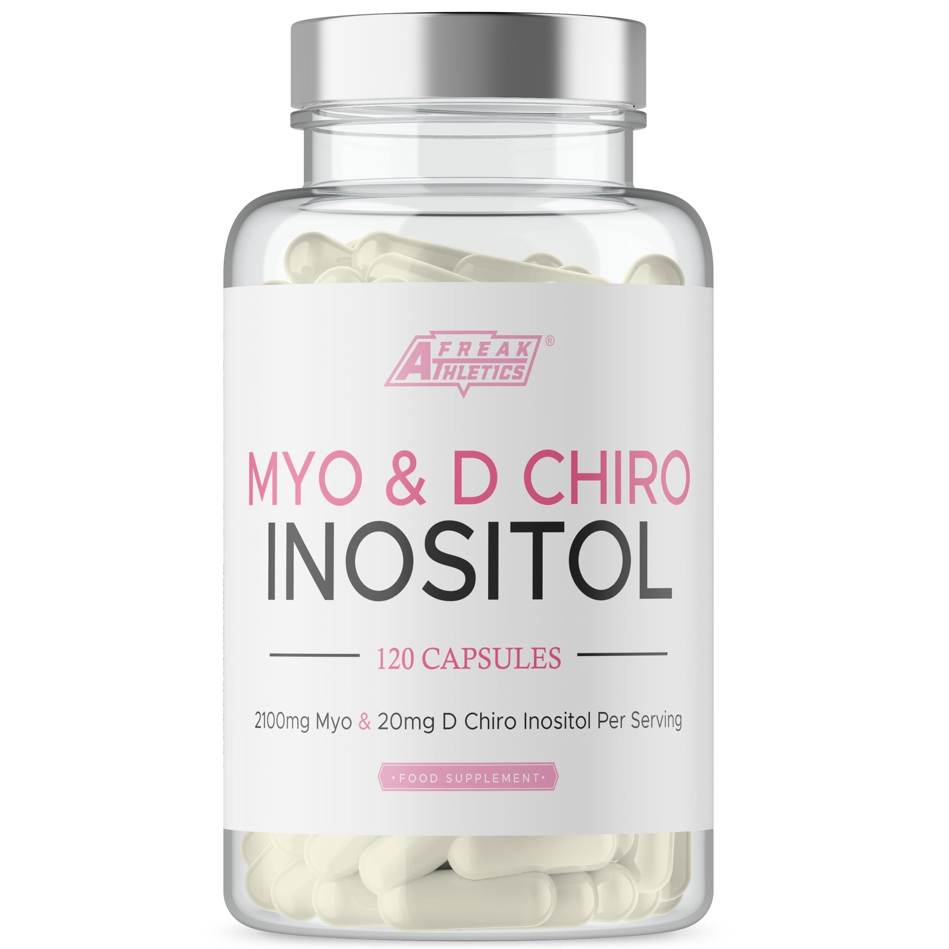 Myo-Inositol & D Chiro Inositol - Supports Women with PCOS -120 Capsules - Promotes Freak Athletics Au supplements