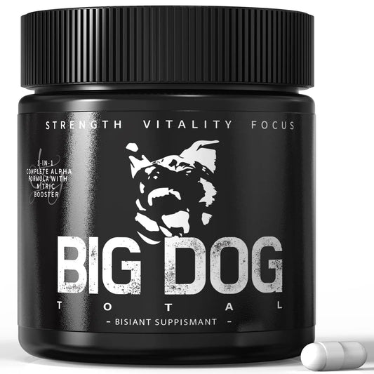 Big Dog Total Male 3-in-1 Total Alpha Blend Men’s Must-Have, Non-GMO - Natural Energy & Endurance Support, 60 Count (Big Dog Total - 1Pcs) FMRFMRAU supplements