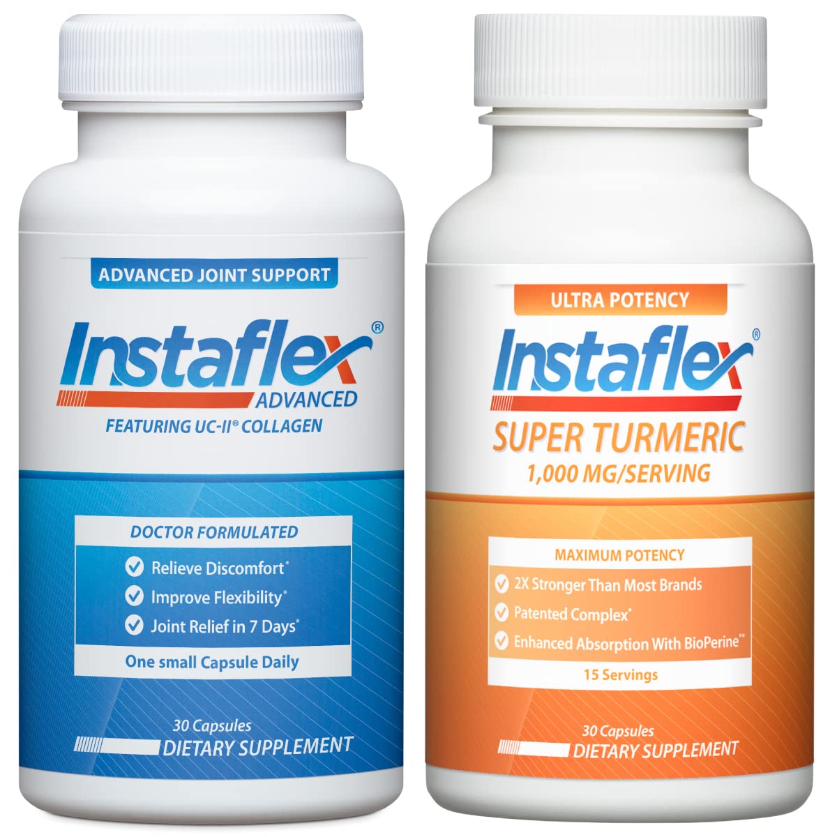 Instaflex Advanced Joint Support and Super Turmeric with Bioperine Instaflex Au supplements
