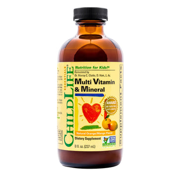 CHILDLIFE ESSENTIALS Kids Multivitamin & Mineral - Kids Vitamins, Liquid Multivitamin for Kids, Toddler Multivitamins, Liquid Vitamins, Baby Multivitamin - Natural Orange & Mango, 8 Fl Oz (Pack of 1) CHILDLIFE ESSENTIALS Au supplements