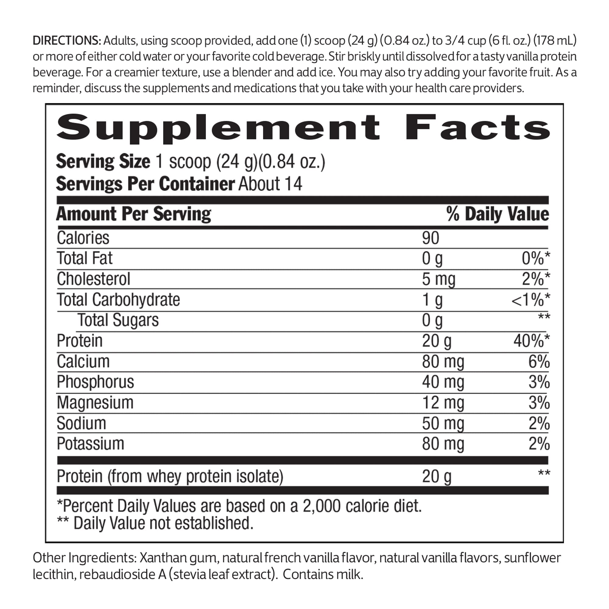 Biochem 100% Whey Sugar-Free Vanilla 20g, 11.8oz, Certified Vegetarian, Certified Gluten Biochem Au supplements
