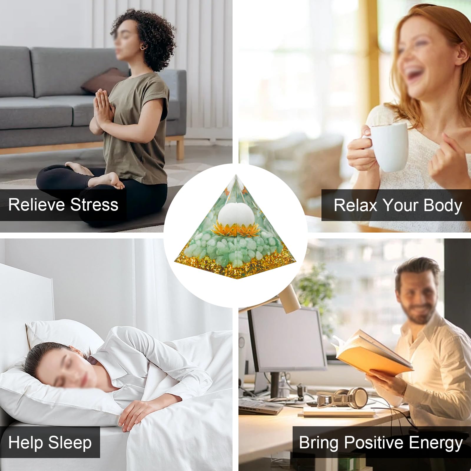 MrMrKura Orgone Pyramids Orgone Energy Pyramid Flower of Life Crystals Organite Obsidian MrMrKura Au supplements