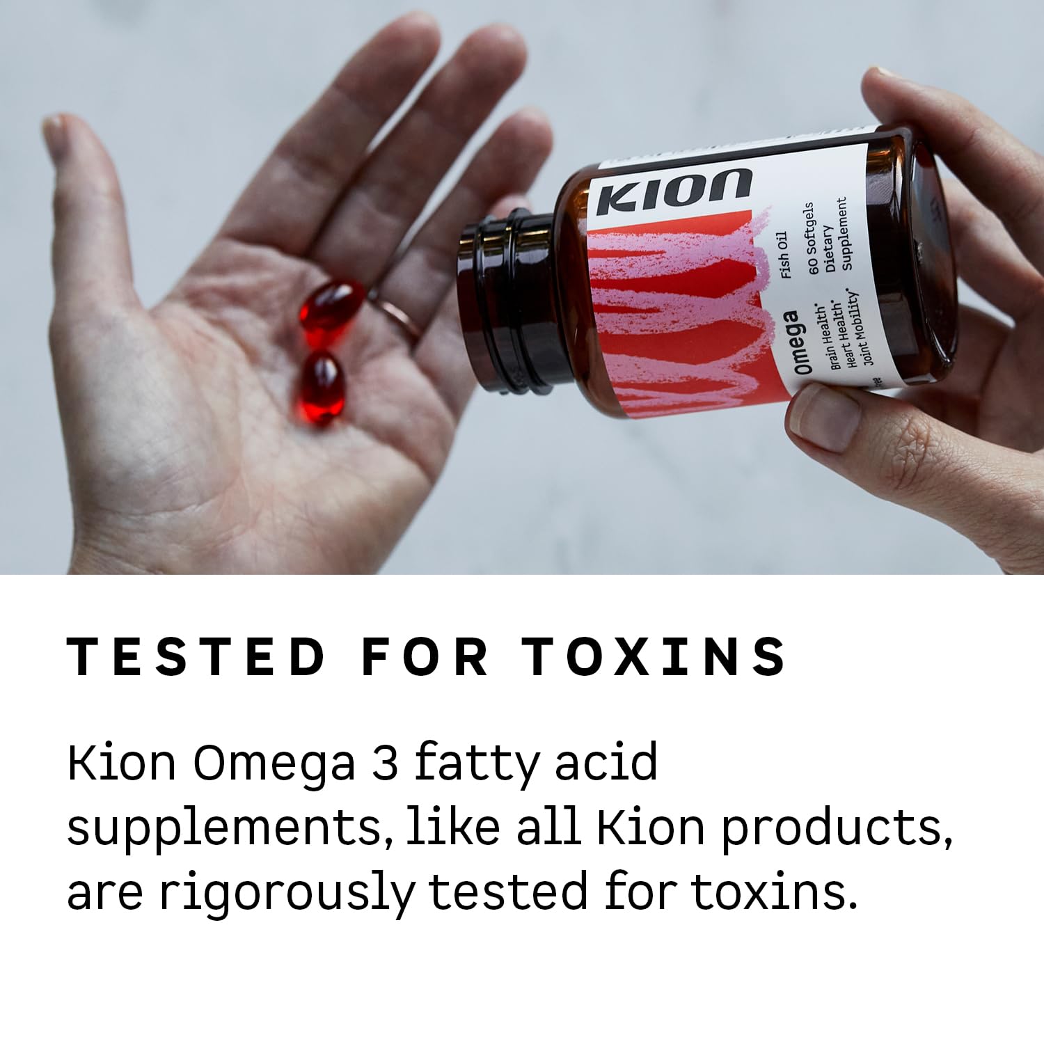 Kion Omega - Omega 3 Fatty Acid Supplements - DHA Supplements - Mini Fish Oil Softgels - Omega 3 DHA EPA Fish Oil Pills - Fish Oil 1,000 mg - 30 Servings Kion Au supplements