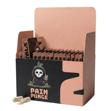 Mortals Pain Purge Daily Comfort Capsules — 7-Ingredient Botanical Blend with Turmeric, Boswellia, Willow Bark & Ginger — Vegan, cGMP, Made in USA (15 Pouches) Mortals Au supplements