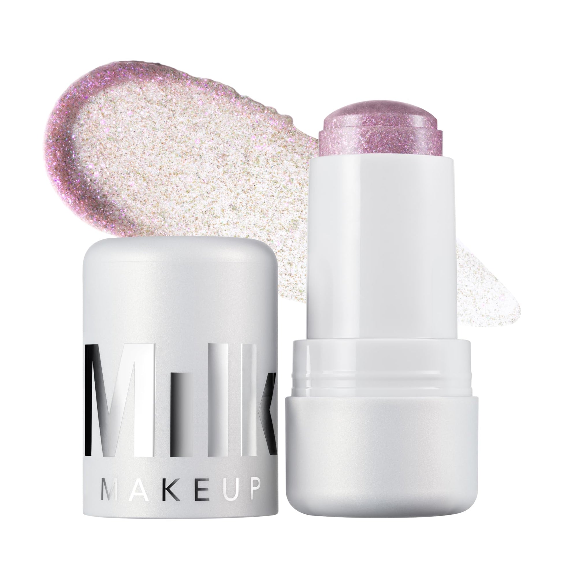 Milk Makeup Cooling Water Jelly Shimmer – Buildable Face + Body Highlighter Stick for Sheer Shimmery Glow – Long-Lasting, Hydrating, Glitter Free Formula – Boba (Violet Blue), 0.17oz Milk Makeup Au supplements