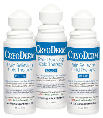 Cryoderm Roll-On 3-Pack, 3 Fl Oz (Pack of 3) CryoDerm Au supplements