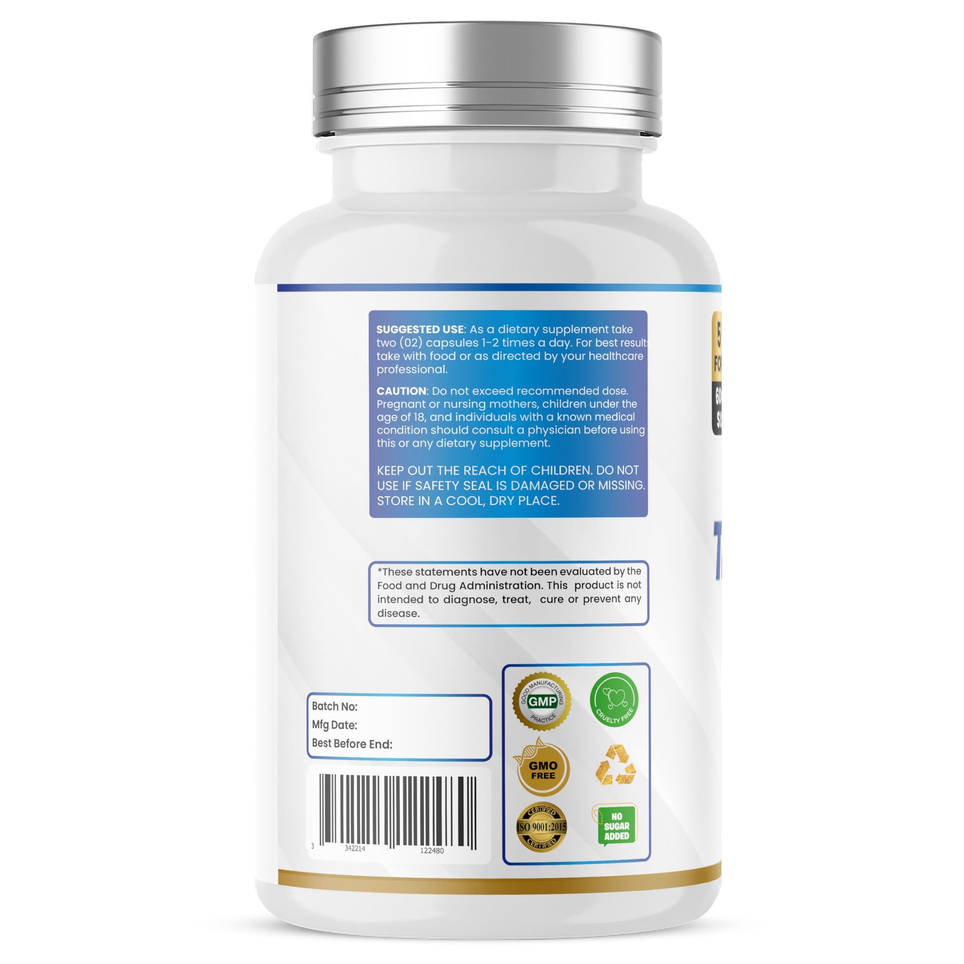 Humming Herbs Tributyrin Complex — 850 mg per Serving (95% Pure, yielding 731 mg Butyrate) with L-Glutamine, Zinc L-Carnosine, FOS & Probiotic Blend (180) Humming Herbs Au supplements